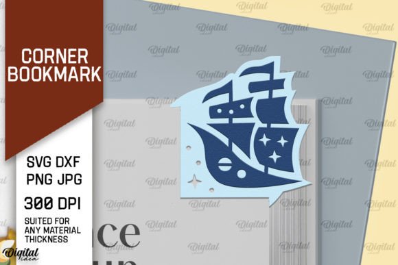 Crafting Nautical Charm: The Ship Corner Bookmark Paper Cut