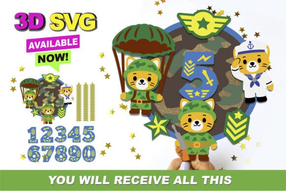 Create Whimsical Cake Toppers with Soldier Cat SVGs