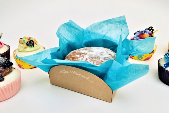 Creative Box Template Design: Donut & Cookie Tray SVG