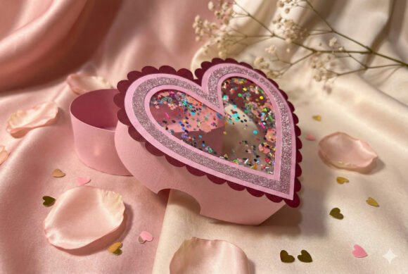Express Affection with the Heart Box SVG Template