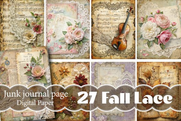 Fall Lace Junk Journal Page: Endless Creative Possibilities