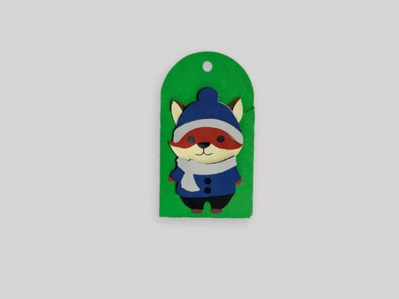 Fox Gift Card Holder: Cozy Christmas Craft Design