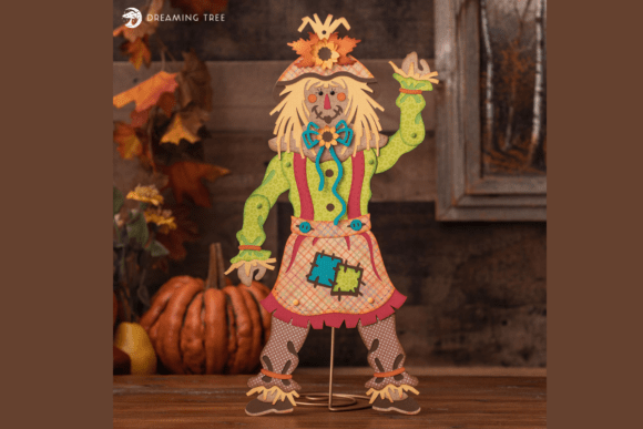 Jointed Mrs. Scarecrow SVG: Your Autumn Craft Essential