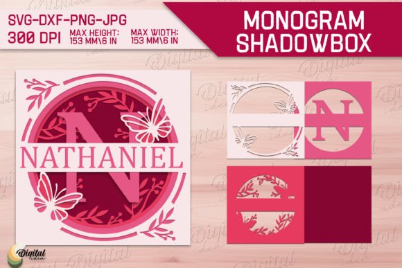Shadow Box Alphabet Paper Cut. Letter N: A Creative Design Asset