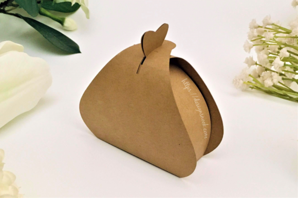 Tear Drop Shaped Candy Holder Box and Creative Handle Top Box Design
