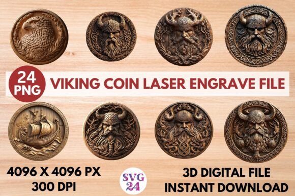 Unleash Your Creativity with the Viking Coin Laser Engrave File