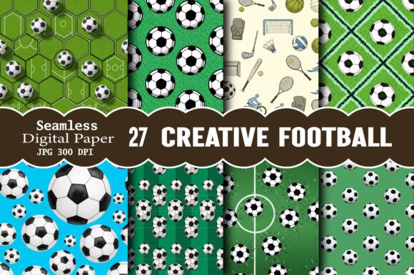 Unlock Your Creative Potential with the Seamless Creative Football Pattern
