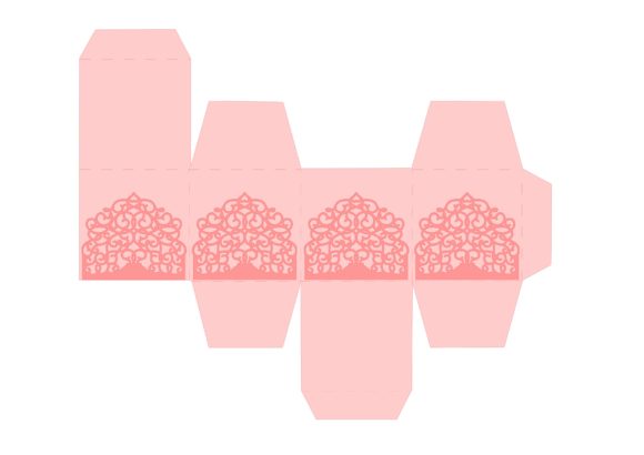 Wedding Arabescos Box: Elegant Design Elements for Cricut